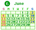 2017年5月カレンダー