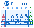 2023年12月カレンダー