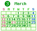 2023年03月カレンダー