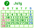 2023年07月カレンダー