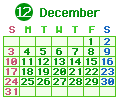 2023年12月カレンダー