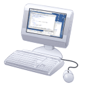 イラスト素材−デスクトップパソコン