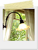 ポラロイド風写真_室内ランプ